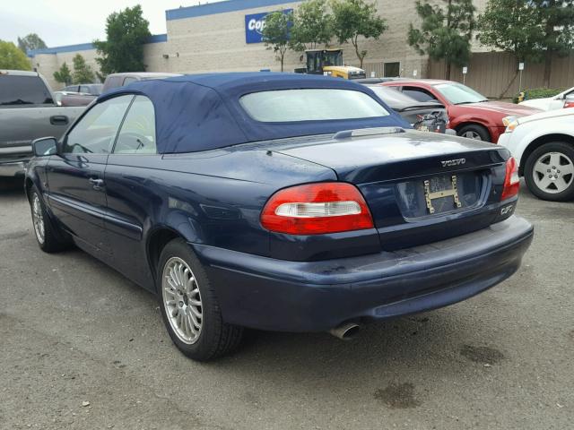 YV1NC63D93J035918 - 2003 VOLVO C70 LPT BLUE photo 3