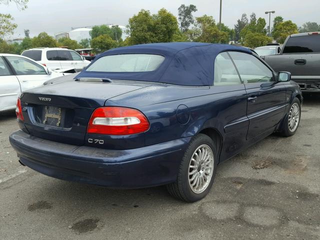 YV1NC63D93J035918 - 2003 VOLVO C70 LPT BLUE photo 4