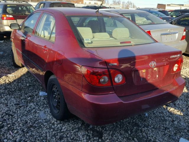 1NXBR32E67Z877292 - 2007 TOYOTA COROLLA CE RED photo 3