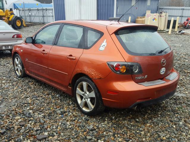 JM1BK343651227669 - 2005 MAZDA 3 HATCHBAC ORANGE photo 3