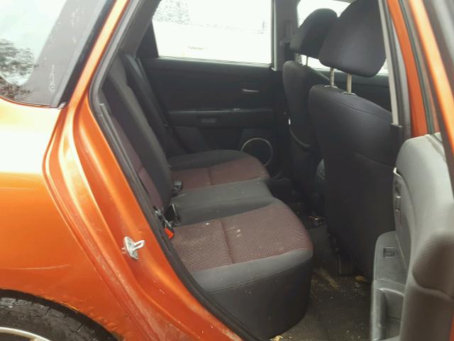 JM1BK343651227669 - 2005 MAZDA 3 HATCHBAC ORANGE photo 6