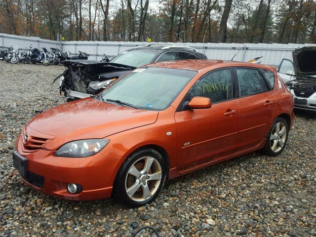 JM1BK343651227669 - 2005 MAZDA 3 HATCHBAC ORANGE photo 9