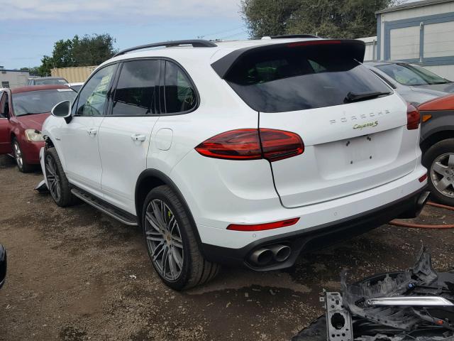 WP1AE2A22FLA52446 - 2015 PORSCHE CAYENNE SE WHITE photo 3