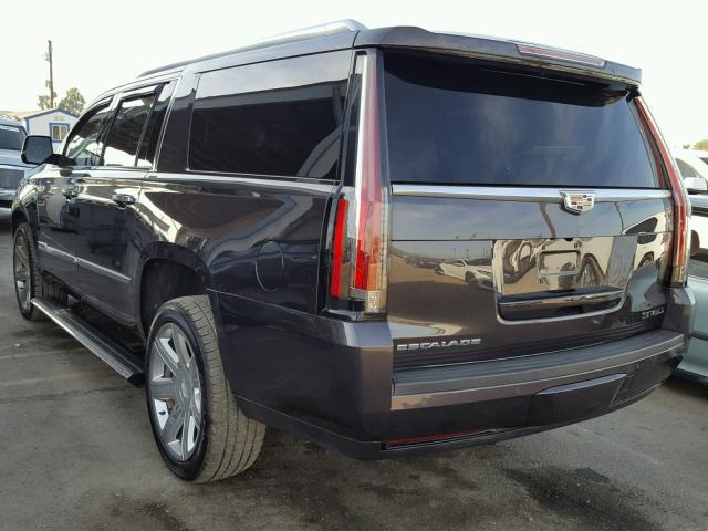 1GYS3JKJ0GR188627 - 2016 CADILLAC ESCALADE E GRAY photo 3