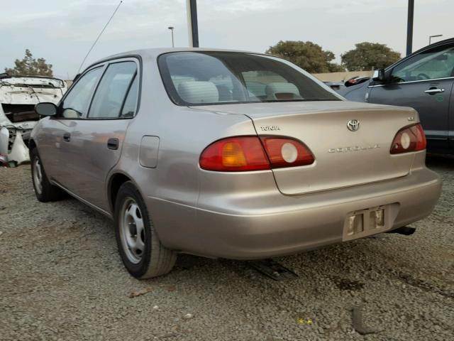 1NXBR12E71Z523289 - 2001 TOYOTA COROLLA CE TAN photo 3