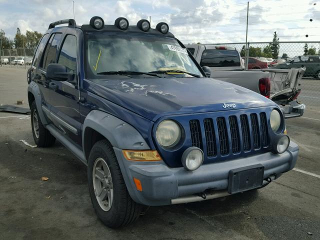 1J4GL38K25W526593 - 2005 JEEP LIBERTY RE BLUE photo 1