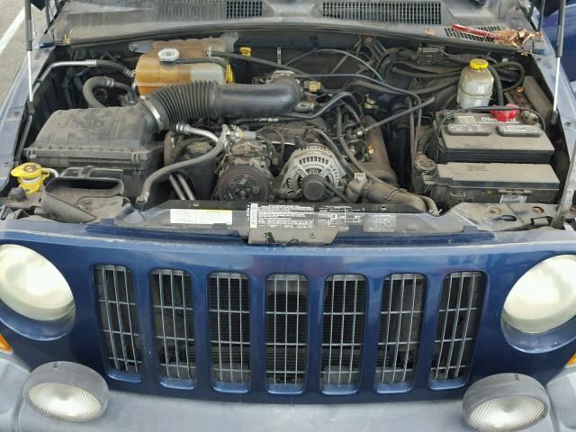 1J4GL38K25W526593 - 2005 JEEP LIBERTY RE BLUE photo 7