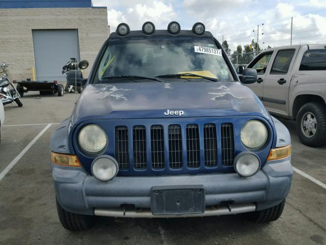 1J4GL38K25W526593 - 2005 JEEP LIBERTY RE BLUE photo 9