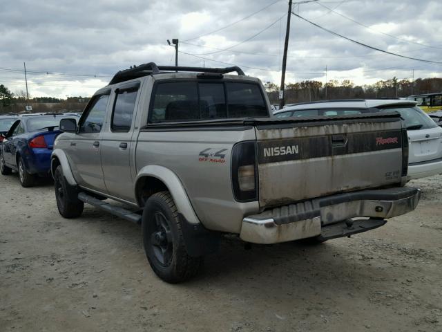 1N6ED27Y0YC376237 - 2000 NISSAN FRONTIER C GRAY photo 3