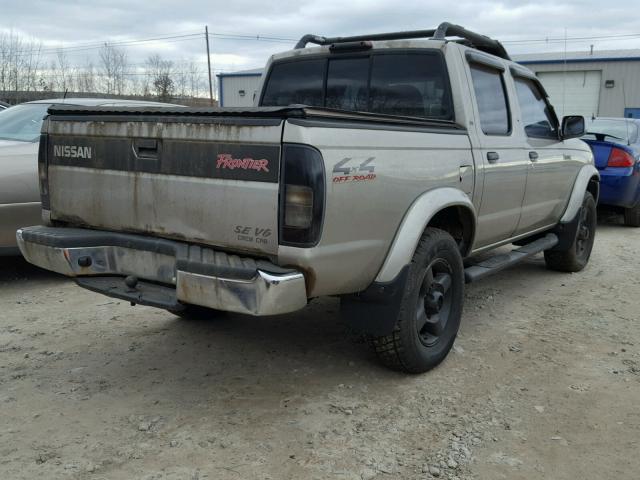 1N6ED27Y0YC376237 - 2000 NISSAN FRONTIER C GRAY photo 4