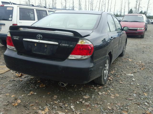 4T1BE32K55U097668 - 2005 TOYOTA CAMRY LE BLACK photo 4