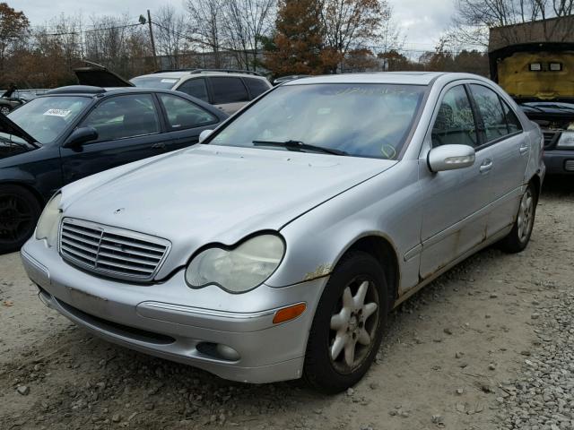 WDBRF61J31F067799 - 2001 MERCEDES-BENZ C 240 SILVER photo 2