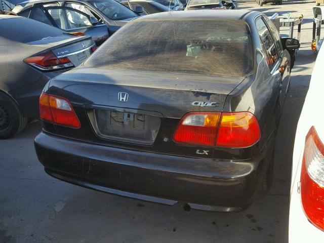 JHMEJ6673YS004388 - 2000 HONDA CIVIC LX BLACK photo 4