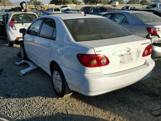 1NXBR32E25Z457400 - 2005 TOYOTA COROLLA WHITE photo 3