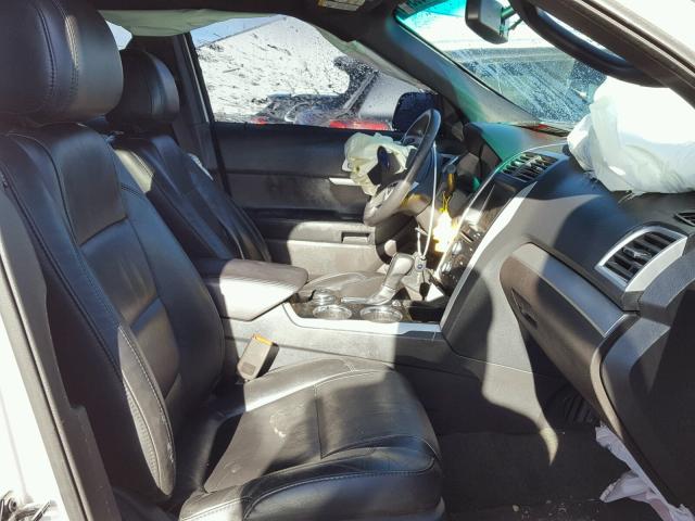 1FM5K8D84DGC90945 - 2013 FORD EXPLORER X WHITE photo 5