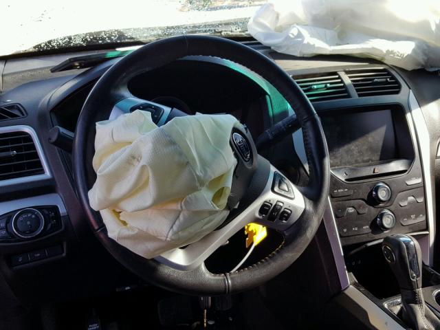 1FM5K8D84DGC90945 - 2013 FORD EXPLORER X WHITE photo 9