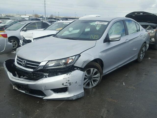 1HGCR2F37EA164218 - 2014 HONDA ACCORD LX SILVER photo 2