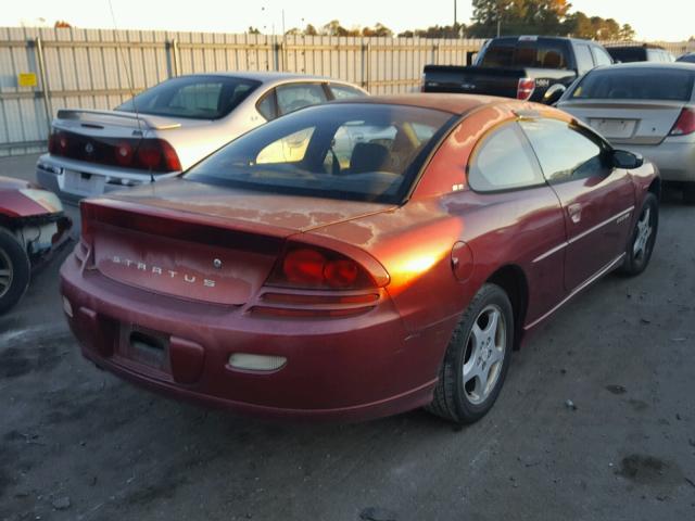 4B3AG42H21E085079 - 2001 DODGE STRATUS SE BURGUNDY photo 4