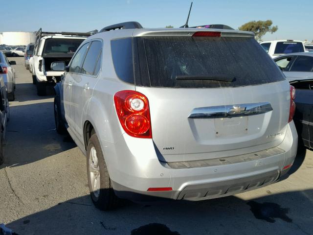 2GNFLGEK1E6293742 - 2014 CHEVROLET EQUINOX LT SILVER photo 3