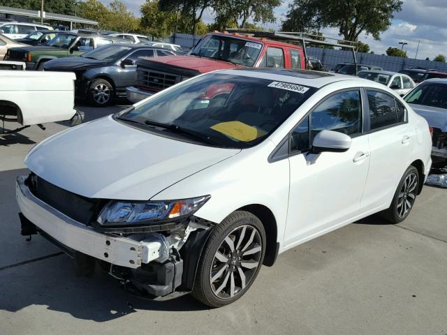 19XFB2F97FE209676 - 2015 HONDA CIVIC EXL 白色 照片 2