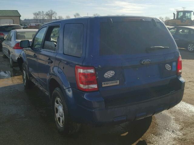 1FMCU02Z38KC97760 - 2008 FORD ESCAPE XLS BLUE photo 3