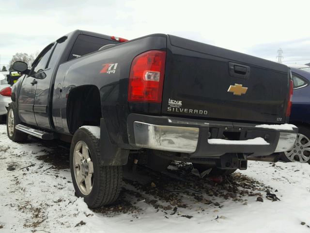 1GC2KYCG8DZ224984 - 2013 CHEVROLET SILVERADO BLACK photo 3