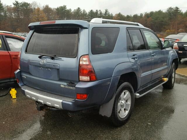 JTEBT17R448012620 - 2004 TOYOTA 4RUNNER LI BLUE photo 4