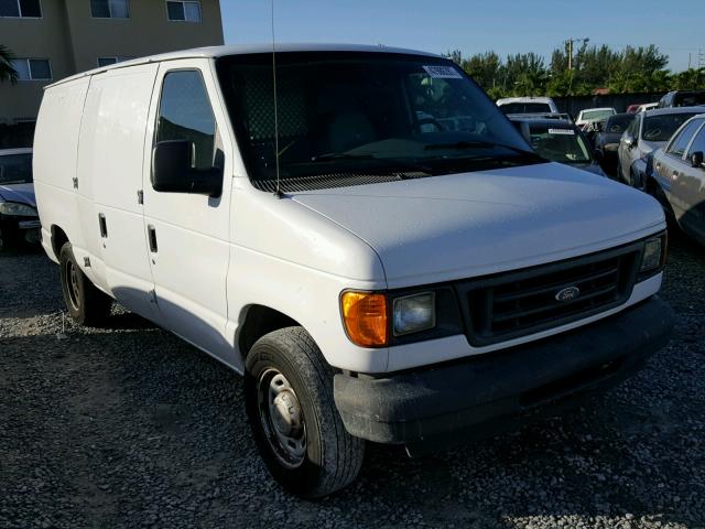 1FTRE14W95HA58307 - 2005 FORD ECONOLINE WHITE photo 1