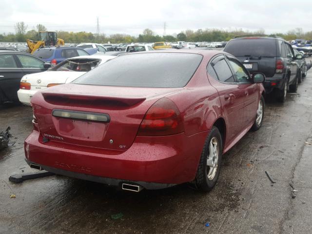 2G2WP522641348661 - 2004 PONTIAC GRAND PRIX RED photo 4