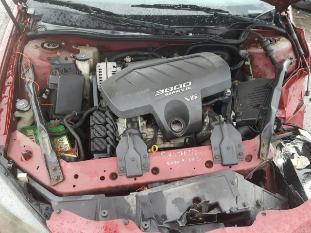 2G2WP522641348661 - 2004 PONTIAC GRAND PRIX RED photo 7
