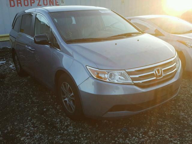 5FNRL5H65BB041961 - 2011 HONDA ODYSSEY EX BLUE photo 1