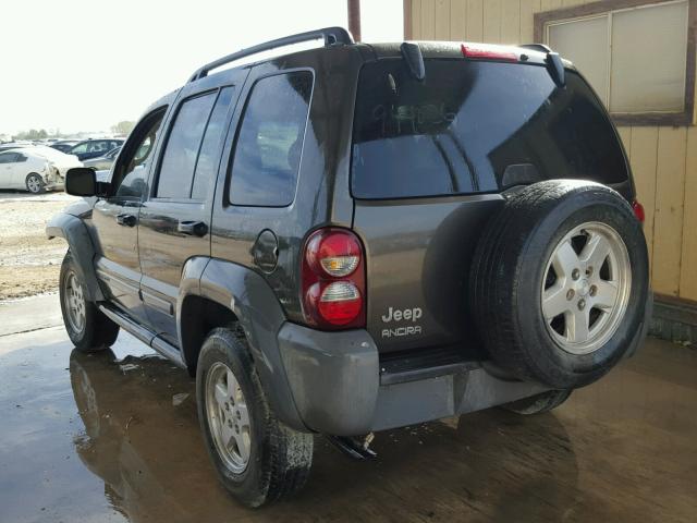 1J4GK48K75W585678 - 2005 JEEP LIBERTY SP GRAY photo 3