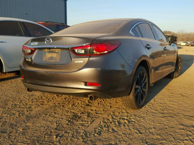 JM1GJ1V67E1157377 - 2014 MAZDA 6 TOURING GRAY photo 4