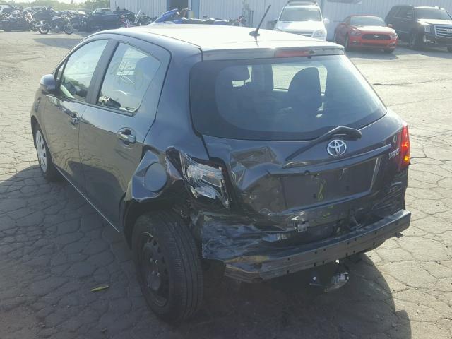 VNKKTUD34HA084607 - 2017 TOYOTA YARIS L GRAY photo 3