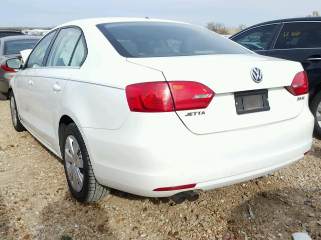 3VWDP7AJ3DM415939 - 2013 VOLKSWAGEN JETTA SE WHITE photo 3