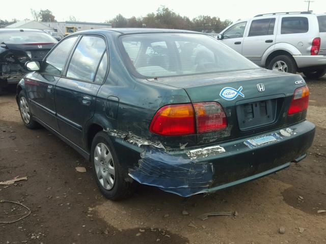 2HGEJ6610YH562155 - 2000 HONDA CIVIC BASE GREEN photo 3