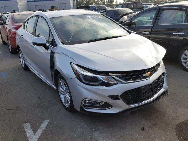 1G1BE5SM7H7261497 - 2017 CHEVROLET CRUZE LT SILVER photo 1