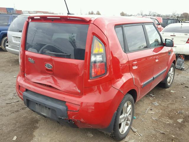 KNDJT2A27A7138358 - 2010 KIA SOUL + RED photo 4