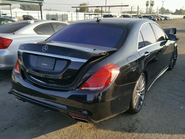 WDDUG8CB1FA185385 - 2015 MERCEDES-BENZ S 550 BLACK photo 4