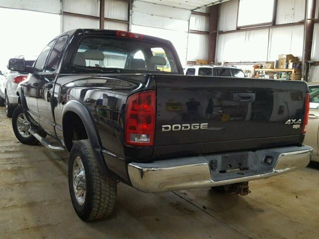 3D7KS28D66G172081 - 2006 DODGE RAM 2500 S BLACK photo 3