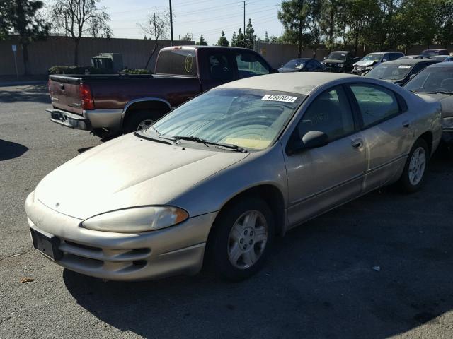 2B3HD46R42H120176 - 2002 DODGE INTREPID S ოქროსფერი ფოტო 2