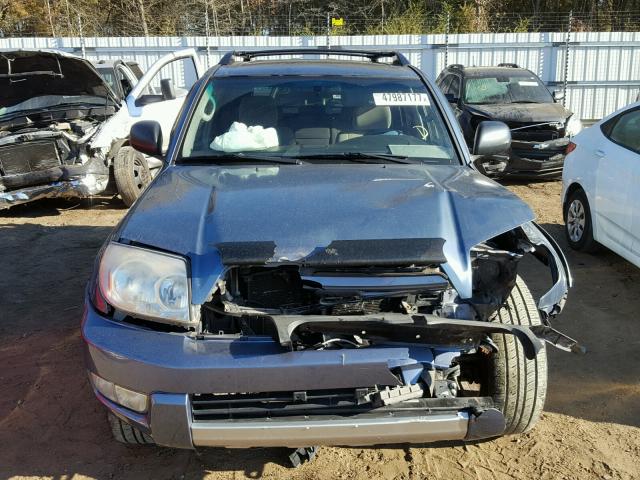 JTEBU14R848025811 - 2004 TOYOTA 4RUNNER SR BLUE photo 9