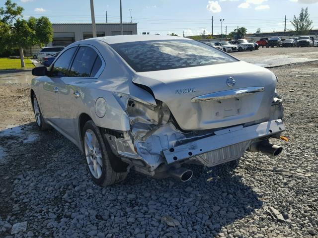 1N4AA5APXDC830568 - 2013 NISSAN MAXIMA S SILVER photo 3