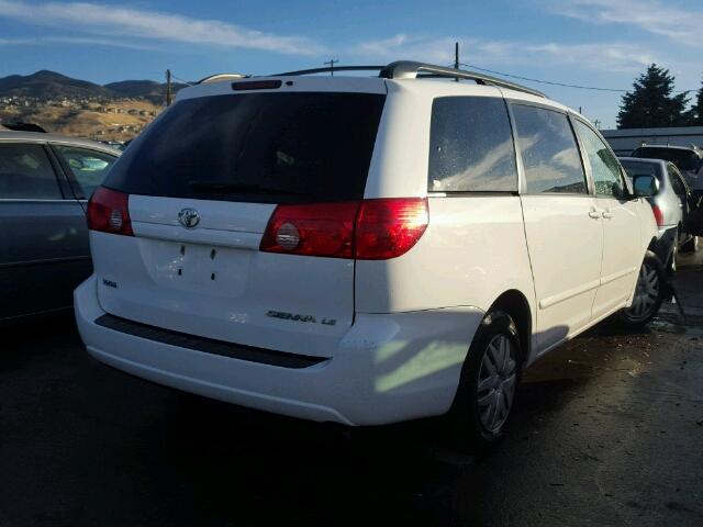 5TDKK4CC3AS329726 - 2010 TOYOTA SIENNA CE WHITE photo 4