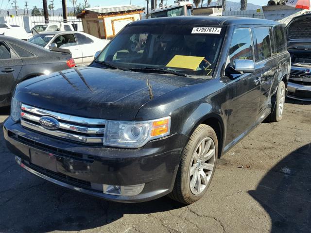 2FMGK5DC3ABA46749 - 2010 FORD FLEX LIMIT BLACK photo 2