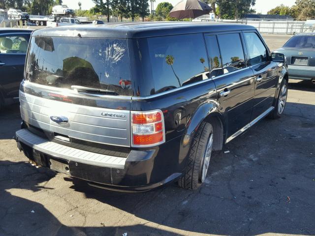 2FMGK5DC3ABA46749 - 2010 FORD FLEX LIMIT BLACK photo 4