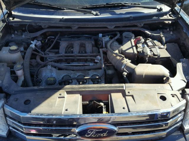 2FMGK5DC3ABA46749 - 2010 FORD FLEX LIMIT BLACK photo 7