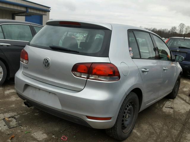 WVWDB7AJ7DW121722 - 2013 VOLKSWAGEN GOLF SILVER photo 4