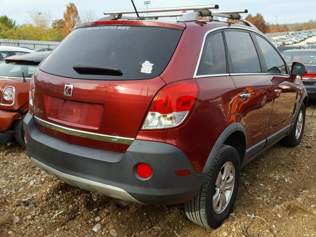 3GSCL33P88S692161 - 2008 SATURN VUE XE RED photo 4