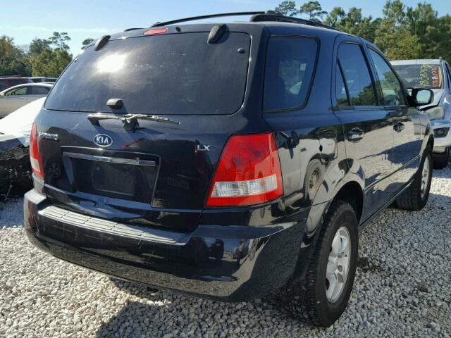 KNDJD733965630523 - 2006 KIA SORENTO EX BLACK photo 4